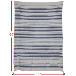 Kirkland's Home Hand Woven Striped Throw Blanket- Blankets & Throws