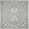 Kirkland's Home Handcarved Floral Medallion Wood Wall Plaque- Wall Plaques
