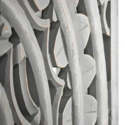 Kirkland's Home Handcarved Floral Medallion Wood Wall Plaque- Wall Plaques