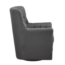 Kirkland's Home Hand-Tufted Swivel Glider Accent Chair- Accent Chairs