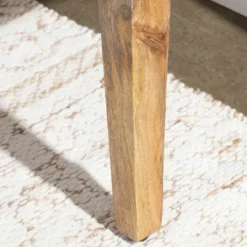 Kirkland's Home Handwoven Rattan Cane And Mango Wood Bench- Entryway Furniture