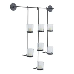 Kirkland's Home Hanging Glass Votive Wall Plaque- Sconces