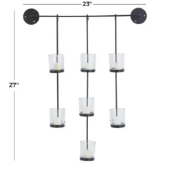 Kirkland's Home Hanging Glass Votive Wall Plaque- Sconces