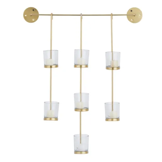 Kirkland's Home Hanging Glass Votive Wall Plaque- Sconces