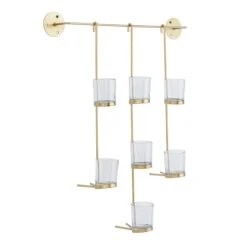 Kirkland's Home Hanging Glass Votive Wall Plaque- Sconces