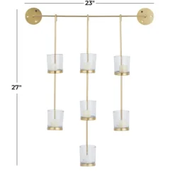 Kirkland's Home Hanging Glass Votive Wall Plaque- Sconces