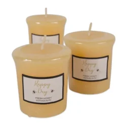 Kirkland's Home Happy Day Honey Votive Candles, Set Of 8- Candles
