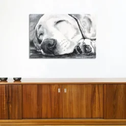Kirkland's Home Happy Dreams Dog Giclee Canvas Art Print, 40X26- Canvas Art