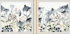 Kirkland's Home Happy Garden Diptych Framed Art Prints, Set Of 2- Framed Art