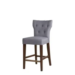 Kirkland's Home Harrison Tufted Counter Stool- Bar Stools & Counter Height Stools