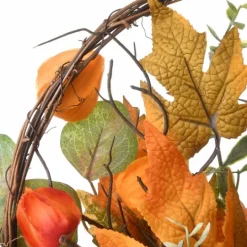 Kirkland's Home Harvest Arrangement In Woven Wall Basket- Arrangements & Greenery