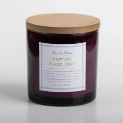 Kirkland's Home Harvest Berry Tart Triple Wick Jar Candle- Candles