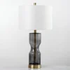 Kirkland's Home Hayley Smoke Hourglass Table Lamp- Table Lamps