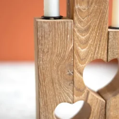 Kirkland's Home Heart Cutout Wood Taper Candle Holders, Set Of 3- Candle Holders