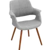 Kirkland's Home Heather Open Back Midcentury Accent Chair- Accent Chairs