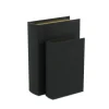 Kirkland's Home Heathered Linen Book Boxes, Set Of 2- Baskets & Boxes