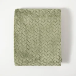 Kirkland's Home Heavenly Herringbone Plush Throw- Blankets & Throws