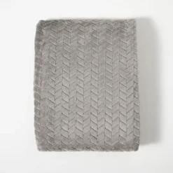 Kirkland's Home Heavenly Herringbone Plush Throw- Blankets & Throws