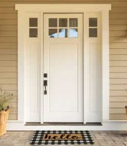Kirkland's Home Hello Buffalo Check Doormat- Doormats
