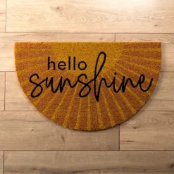 Kirkland's Home Hello Sunshine Arched Doormat- Doormats