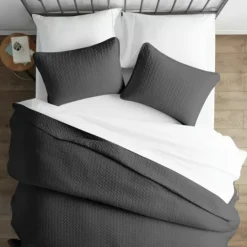 Kirkland's Home Herring Quilted 3-Pc. King Coverlet Set- Bedspreads & Coverlets