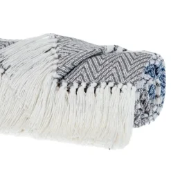 Kirkland's Home Herringbone Multi Striped Throw- Blankets & Throws