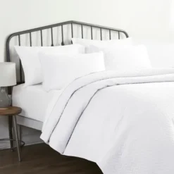 Kirkland's Home Herringbone Quilted 3-Pc. Queen Coverlet Set- Bedspreads & Coverlets