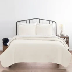 Kirkland's Home Herringbone Quilted 3-Pc. Queen Coverlet Set- Bedspreads & Coverlets