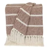 Kirkland's Home Herringbone Striped Throw- Blankets & Throws