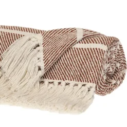 Kirkland's Home Herringbone Striped Throw- Blankets & Throws
