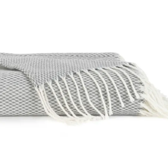 Kirkland's Home Herringbone Throw With Fringe- Blankets & Throws