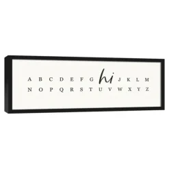 Kirkland's Home Hi Alphabet Framed Canvas Wall Plaque- Wall Quotes & Signs