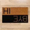 Kirkland's Home Hi And Bye Two-Toned Doormat- Doormats
