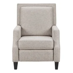 Kirkland's Home High Back Nail Head Trim Upholstered Recliner- Accent Chairs