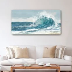 Kirkland's Home High Waves Giclee Canvas Art Print- Canvas Art