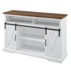 Kirkland's Home Highboy Sliding Barn Door Media Cabinet- Tv Stands & Media Consoles