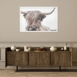 Kirkland's Home Highland Cow Framed Art Print- Framed Art
