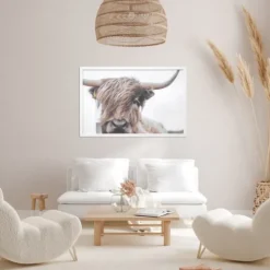 Kirkland's Home Highland Cow Framed Art Print- Framed Art