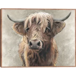 Kirkland's Home Highland Portrait Framed Canvas Art Print- Framed Art