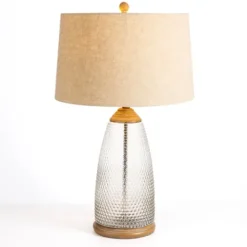 Kirkland's Home Hobnail Glass Table Lamp- Table Lamps