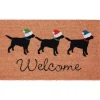 Kirkland's Home Holiday Pups Welcome Doormat- Doormats