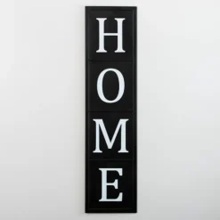 Kirkland's Home Home Black Metal Vertical Wall Plaque- Wall Plaques