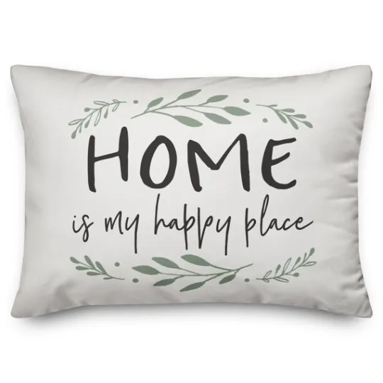 Kirkland's Home Home Is My Happy Place Pillow- Pillows