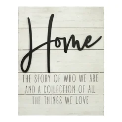 Kirkland's Home Home Metal On Shiplap Wall Plaque- Wall Quotes & Signs