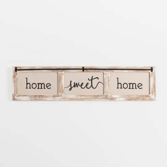 Kirkland's Home Home Sweet Home Rustic Door Frame Wood Wall Plaque- Wall Quotes & Signs
