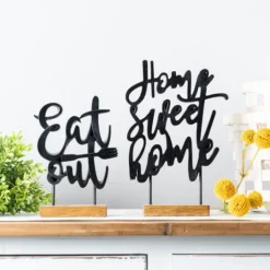 Kirkland's Home Home Sweet Home Tabletop Sign- Statues & Figurines