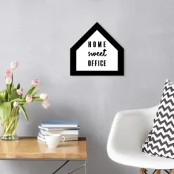 Kirkland's Home Home Sweet Office House Shaped Canvas Art Print- Wall Quotes & Signs