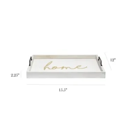 Kirkland's Home Home Wash Wood Tray- Decorative Trays