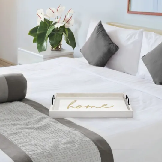 Kirkland's Home Home Wash Wood Tray- Decorative Trays