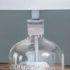 Kirkland's Home Homegrown Gray Glass Jar Table Lamp- Table Lamps